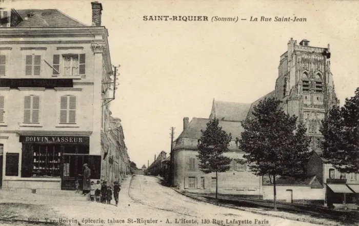 Framed Print : Saint-Riquier, Somme, Northern France - La Rue Jean Framed Print : Saint-Riquier, Somme, Northern France - La Rue Jean