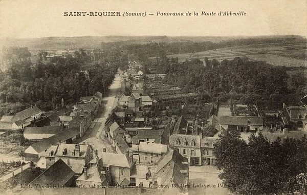 Saint-Riquier, Somme, Picardie, Northern France - Panorama
