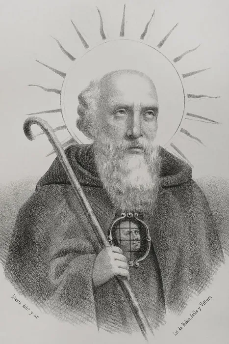 Framed Print : Saint Saturius of Soria (ca. 493-568). Spanish anchorite Framed Print : Saint Saturius of Soria (ca. 493-568). Spanish anchorite