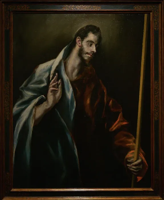 Framed Print : Saint Thomas, circa 1608-1614, by El Greco (1541-1614) Framed Print : Saint Thomas, circa 1608-1614, by El Greco (1541-1614)