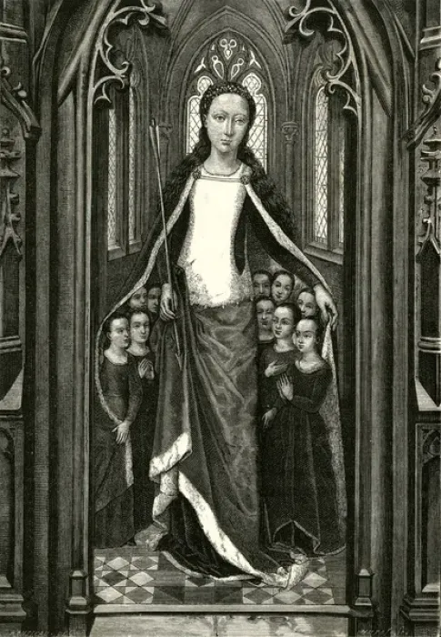 Framed Print : Saint Ursula & virgins Framed Print : Saint Ursula & virgins