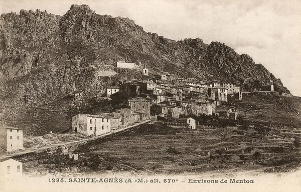 Sainte-Agnes near Menton, France - Alpes-Maritimes