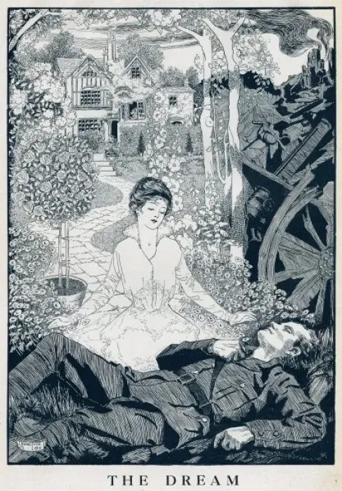 Framed Print : Saintly sweetheart in the dreams of this slumbering soldier Framed Print : Saintly sweetheart in the dreams of this slumbering soldier