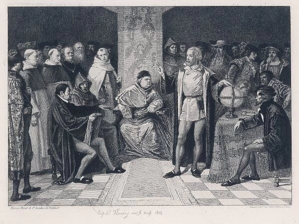 SALAMANCA. Columbus states his proposals to the Royal Commission at Salamanca