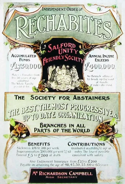 Framed Print : Salford Rechabites Friendly Society poster Framed Print : Salford Rechabites Friendly Society poster