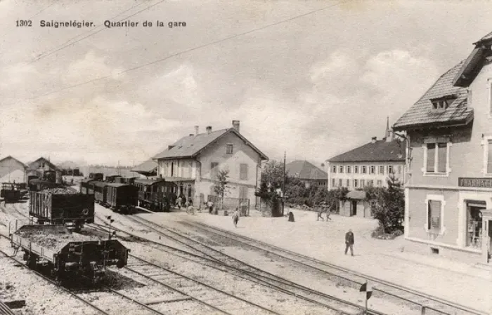 Framed Print : Salgneleglier, Switzerland - The Railway Station Framed Print : Salgneleglier, Switzerland - The Railway Station