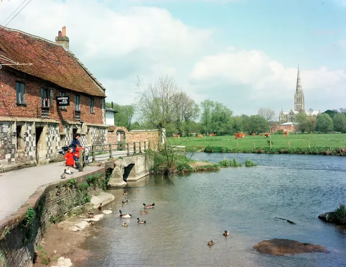 Framed Print : Salisbury Cathedral from Harnham Mill, Salisbury Framed Print : Salisbury Cathedral from Harnham Mill, Salisbury