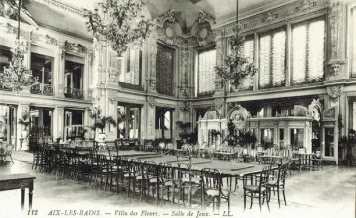 Framed Print : The Salle de Jeux in Villa Des Fleurs, Aix Le Bains
