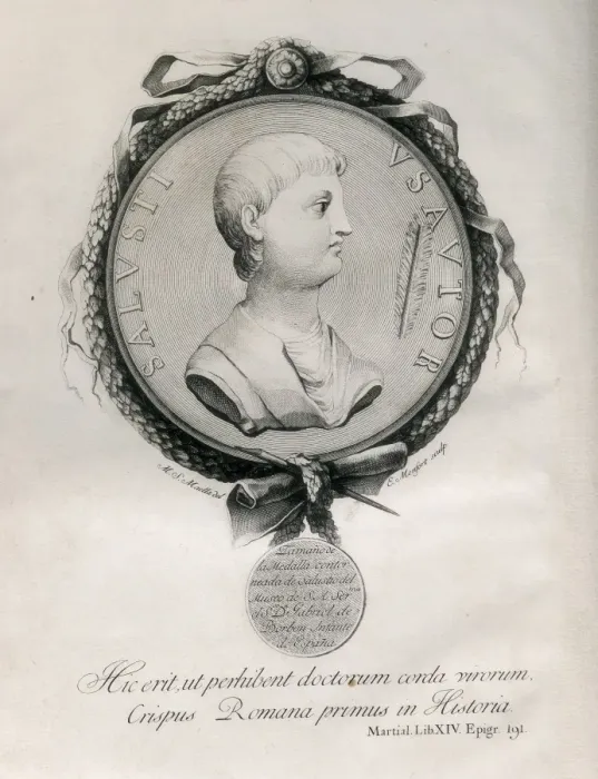 Framed Print : SALLUST (86-35 BC). Roman historian. Engraving Framed Print : SALLUST (86-35 BC). Roman historian. Engraving