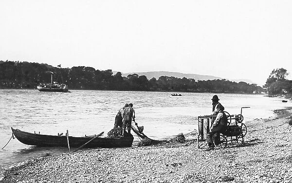 Salmon fishing on the River Tay Victorian period