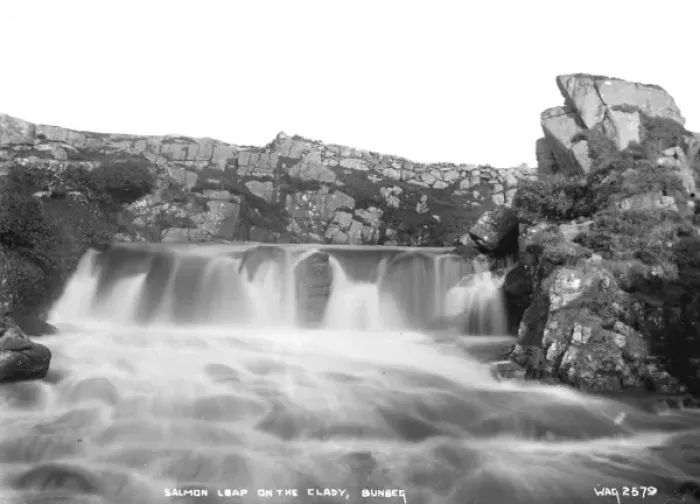 Framed Print : Salmon Leap on the Clady, Bunbeg Framed Print : Salmon Leap on the Clady, Bunbeg