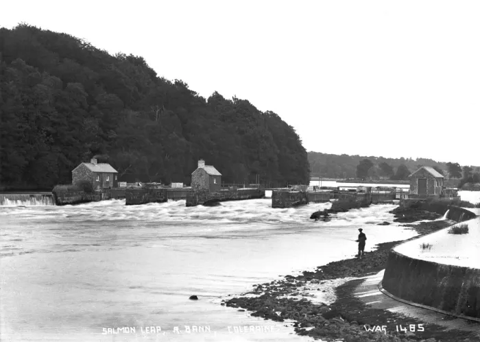 Framed Print : Salmon Leap, R. Bann, Coleraine Framed Print : Salmon Leap, R. Bann, Coleraine