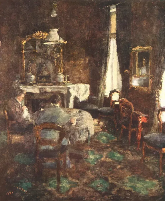 Framed Print : Salon Bourgeois Framed Print : Salon Bourgeois