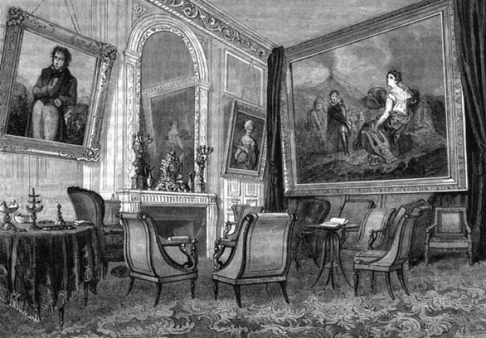 Framed Print : Salon of Mme Recamier Framed Print : Salon of Mme Recamier