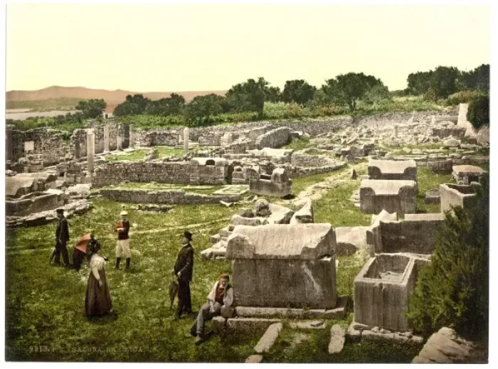 Framed Print : Salona, basilica, Dalmatia, Austro-Hungary Framed Print : Salona, basilica, Dalmatia, Austro-Hungary