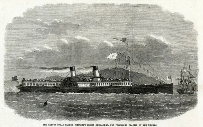 Framed Print : Saloon Steam-Packet Companys vessel Alexandra 1865 Framed Print : Saloon Steam-Packet Companys vessel Alexandra 1865