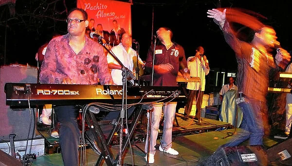 Salsa band on stage, Havana, Cuba