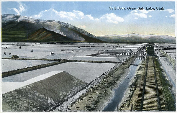 Salt Beds, Great Salt Lake, Utah, USA