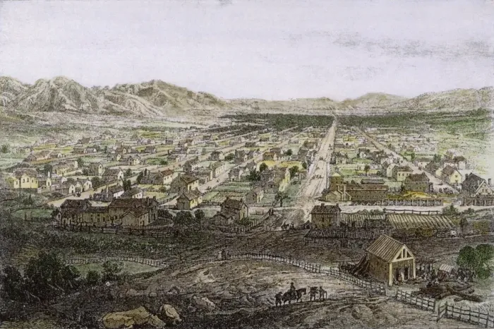Framed Print : Salt Lake City 1873 Framed Print : Salt Lake City 1873
