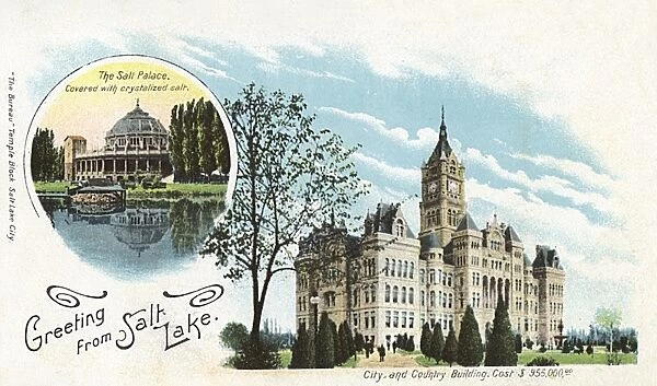 Salt Lake City - City & County Building and Salt Palace