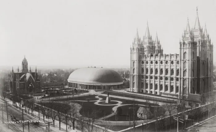 Framed Print : Salt Lake Ctiy, Utah, Mormon temple and tabernacle Framed Print : Salt Lake Ctiy, Utah, Mormon temple and tabernacle