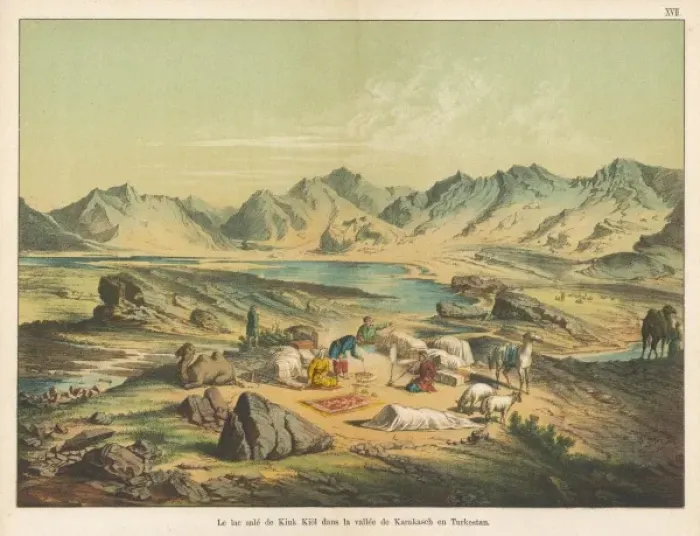 Framed Print : Salt Lake of Kiuk Kiol, Karakasch, Turkestan Framed Print : Salt Lake of Kiuk Kiol, Karakasch, Turkestan