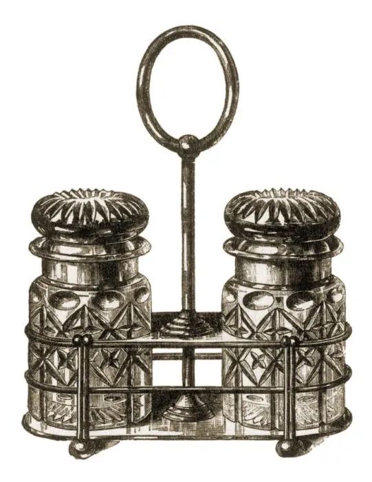 Framed Print : Salt and Pepper Shakers Date: 1883 Framed Print : Salt and Pepper Shakers Date: 1883