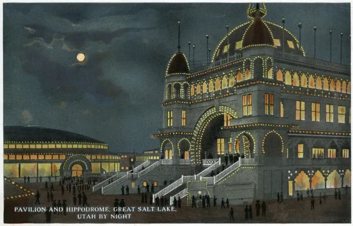 Framed Print : Saltair Pavilion by night, Salt Lake City, Utah, USA Framed Print : Saltair Pavilion by night, Salt Lake City, Utah, USA