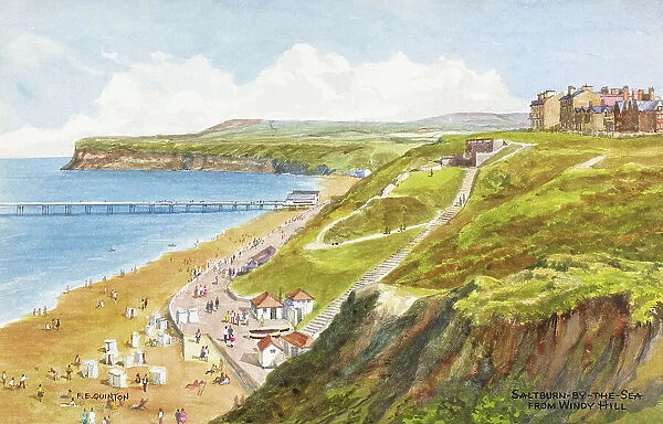 Saltburn-by-the-Sea, North Yorkshire, from Windy Hill
