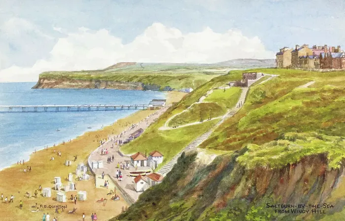 Framed Print : Saltburn-by-the-Sea, North Yorkshire, from Windy Hill Framed Print : Saltburn-by-the-Sea, North Yorkshire, from Windy Hill