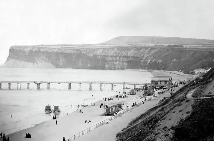 Framed Print : Saltburn by the Sea, Victorian period Framed Print : Saltburn by the Sea, Victorian period