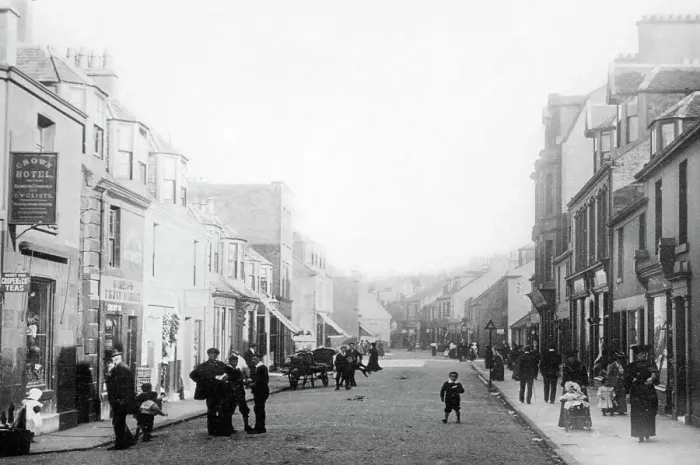 Framed Print : Saltcoats Dockhead Street early 1900s Framed Print : Saltcoats Dockhead Street early 1900s