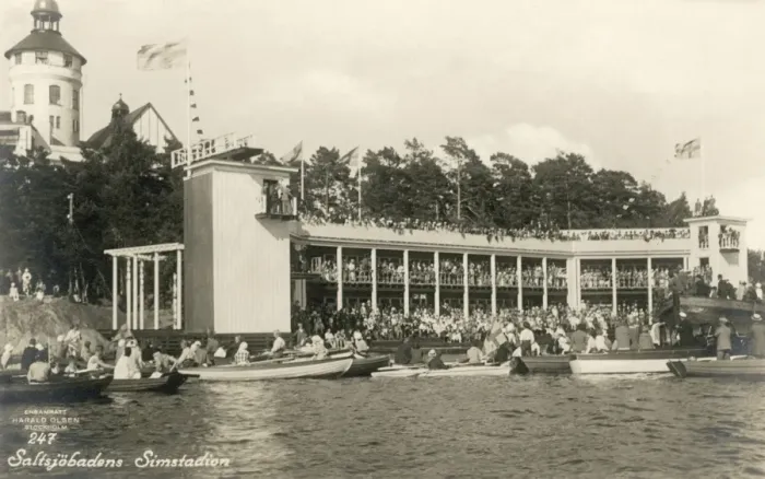 Framed Print : Saltsjobadens bathing resort, Stockholm, Sweden