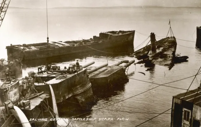 Framed Print : Salvaging Battleships Framed Print : Salvaging Battleships