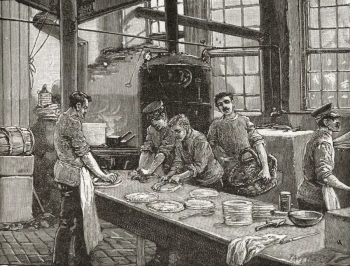 Framed Print : Salvation Army Food Depot kitchen, East London Framed Print : Salvation Army Food Depot kitchen, East London