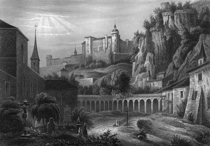 Framed Print : Salzburg Church Etc Framed Print : Salzburg Church Etc