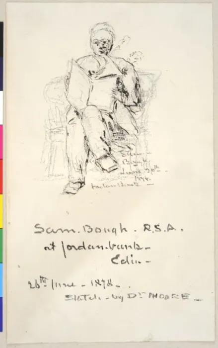 Framed Print : Sam Bough, R. S. A. at Jordanbank, Edinburgh Framed Print : Sam Bough, R. S. A. at Jordanbank, Edinburgh