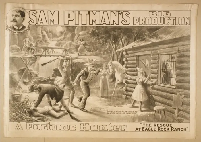 Framed Print : Sam Pitmans big production, A fortune hunter