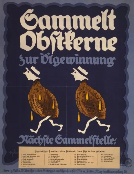 Framed Print : Sammelt Obstkerne zur olgewinnung; nachste Sammelstelle Framed Print : Sammelt Obstkerne zur olgewinnung; nachste Sammelstelle