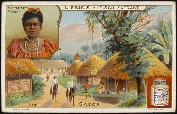 Samoa Village Scene
