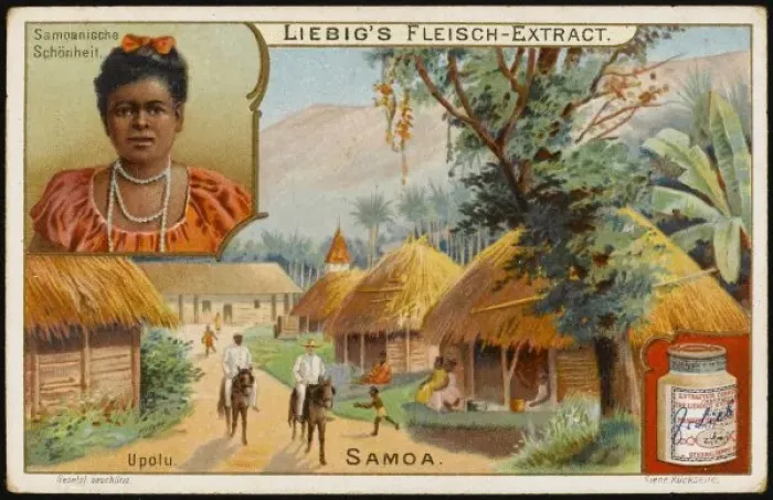 Framed Print : Samoa Village Scene Framed Print : Samoa Village Scene