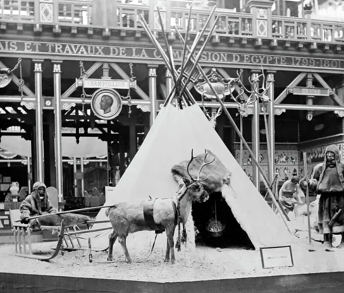 Framed Print : Samoyedes Camp, Exposition Universelle, Paris, 1889 Framed Print : Samoyedes Camp, Exposition Universelle, Paris, 1889