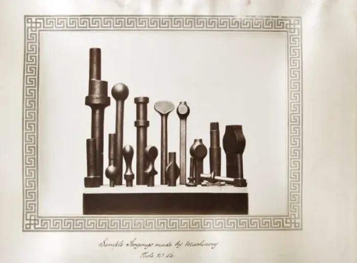 Framed Print : Sample forgings made by machinery Framed Print : Sample forgings made by machinery