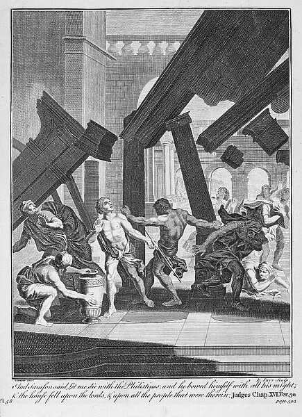 Samson dying with the Philistines