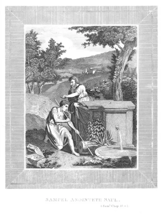 Framed Print : Samuel anoints Saul Framed Print : Samuel anoints Saul