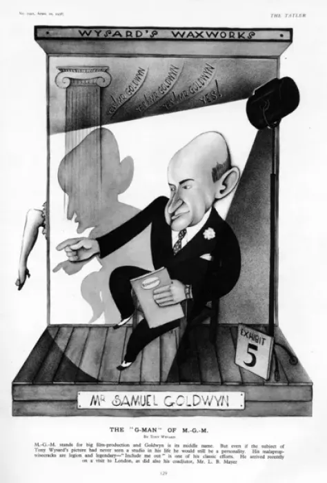 Framed Print : Samuel Goldwyn by Tony Wysard Framed Print : Samuel Goldwyn by Tony Wysard
