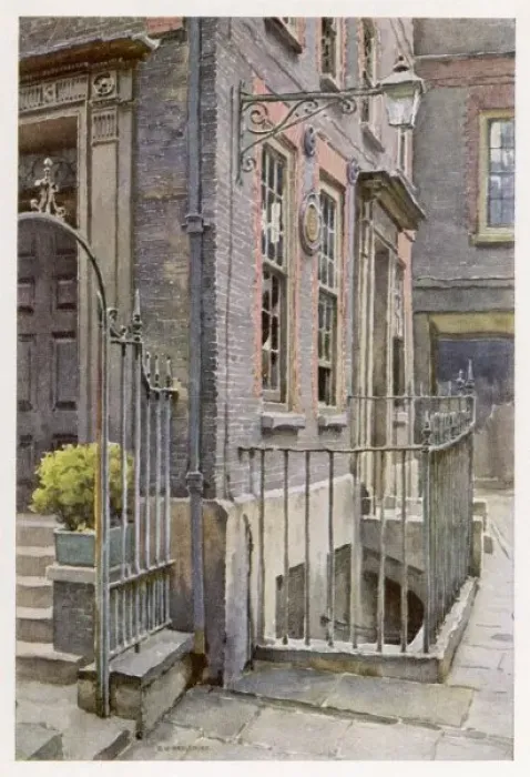 Framed Print : Samuel Johnson / Gough Sq Framed Print : Samuel Johnson / Gough Sq