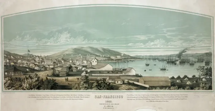 Framed Print : San-Francisco, 1849 Framed Print : San-Francisco, 1849
