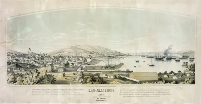 Framed Print : San-Francisco, 1849 Framed Print : San-Francisco, 1849