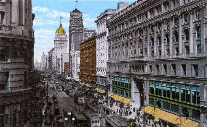 Framed Print : San Francisco, California, USA - Market St looking East Framed Print : San Francisco, California, USA - Market St looking East